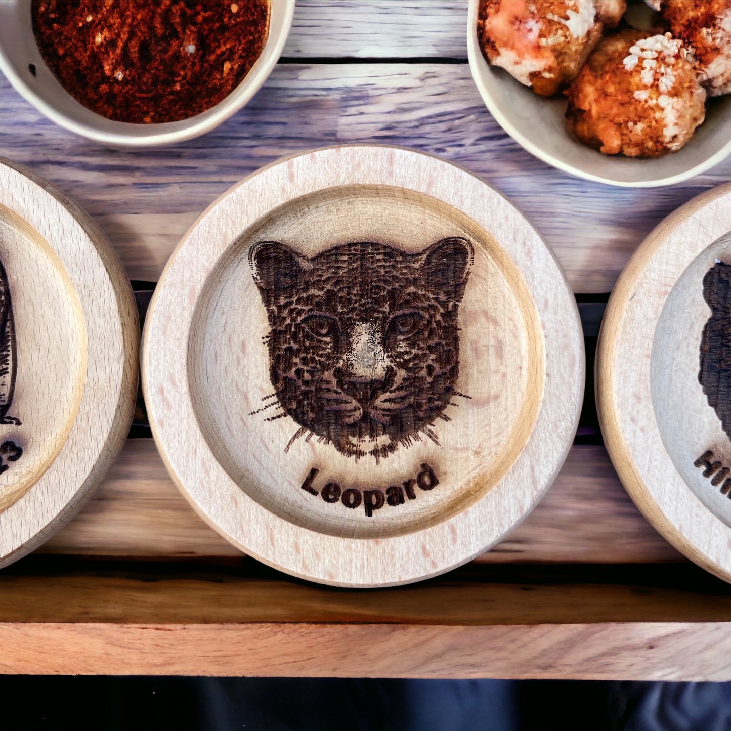 Laser Engraved Woden Coasters (Set of 2 coasters)