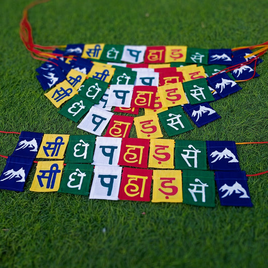 Hand Painted Torans from Uttarakhand. Slogans like Pahadi Biker, Seedhe Pahad Se and Many more.