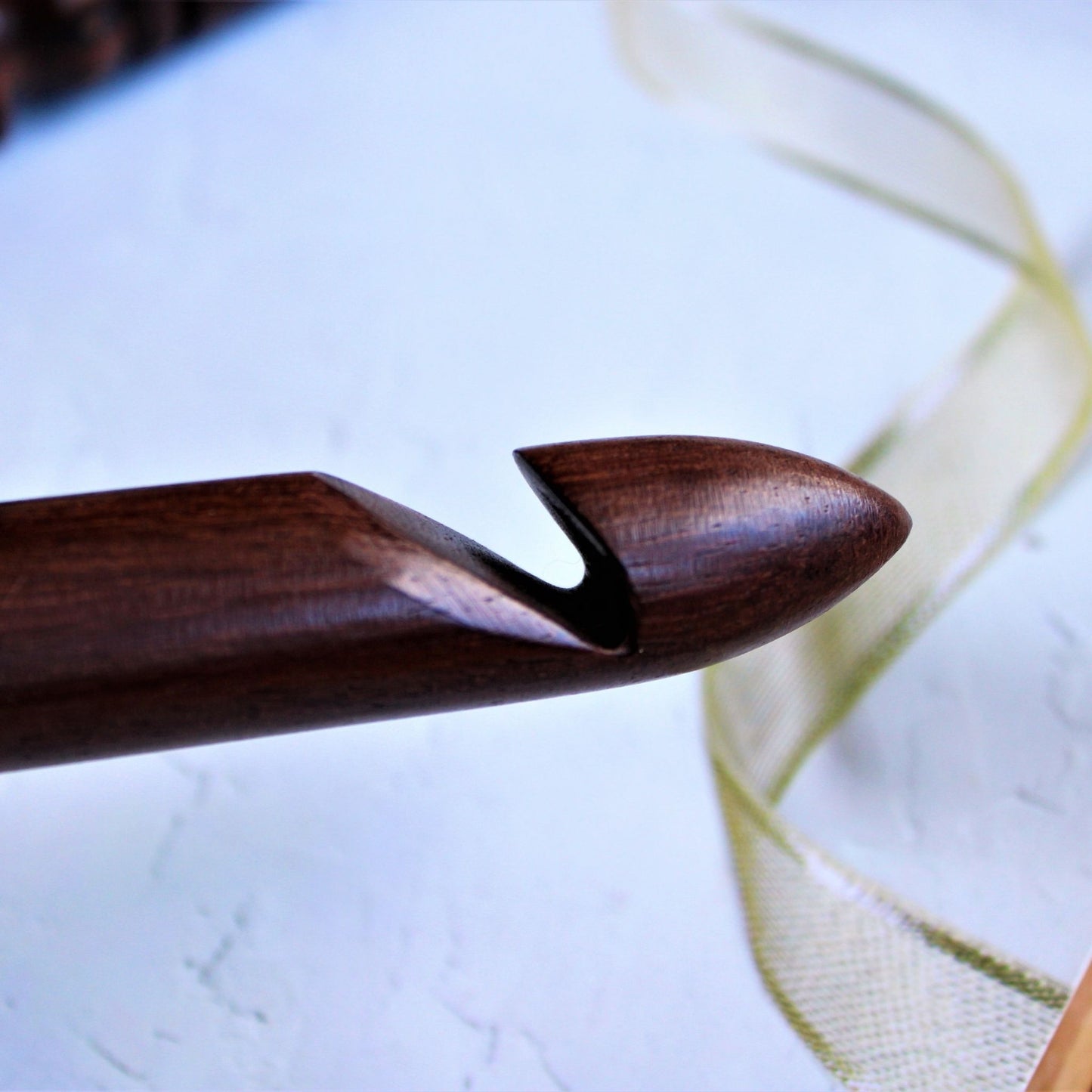 Handcrafted Sheesham Wood/Rosewood Crochet Hooks (15mm, 20mm, 25mm)