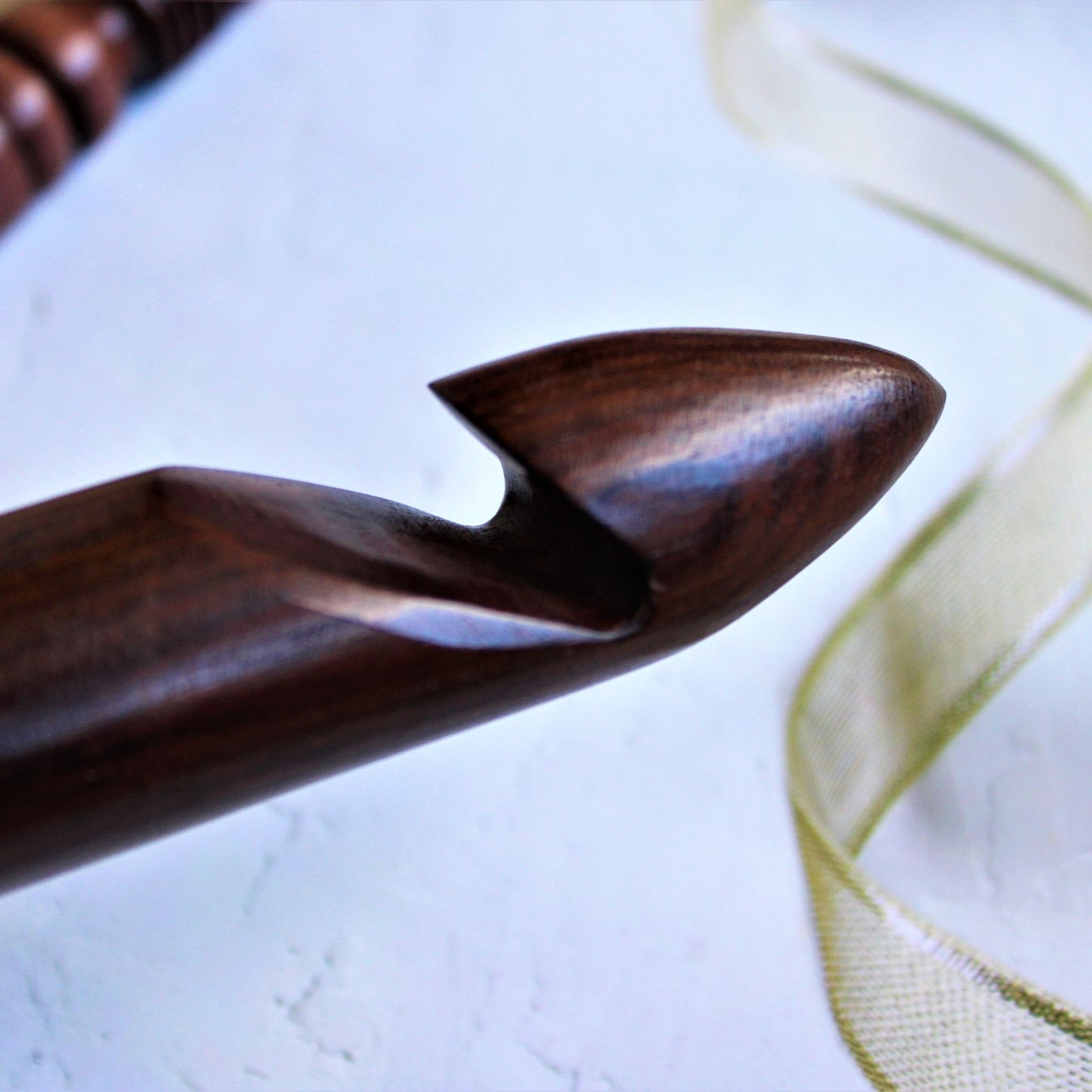 Handcrafted Sheesham Wood/Rosewood Crochet Hooks (15mm, 20mm, 25mm)