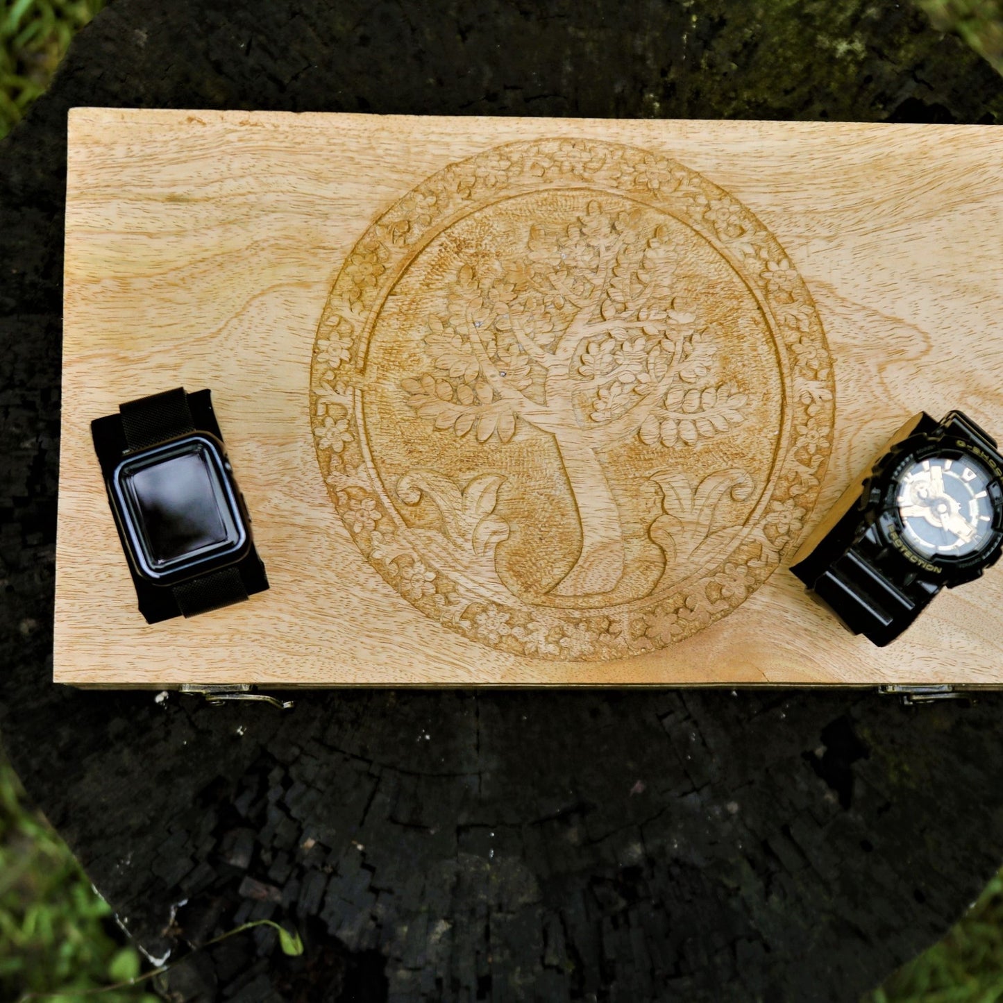 Wooden Vintage Unique Storage Box Organiser For Watches/Spectacles/Jewelry For Men & Women