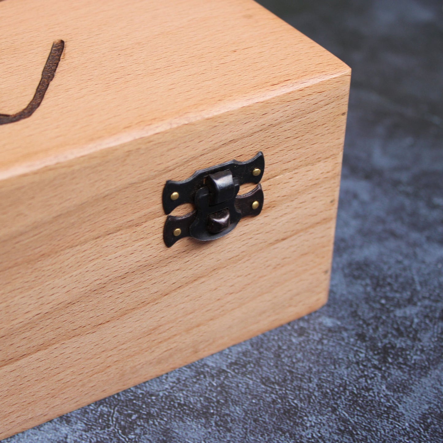 Wooden Hand Crafted & Laser Engraved Tea Box