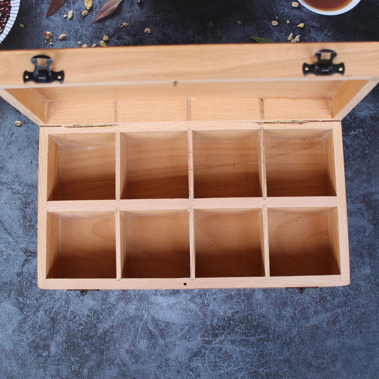 Wooden Hand Crafted & Laser Engraved Tea Box