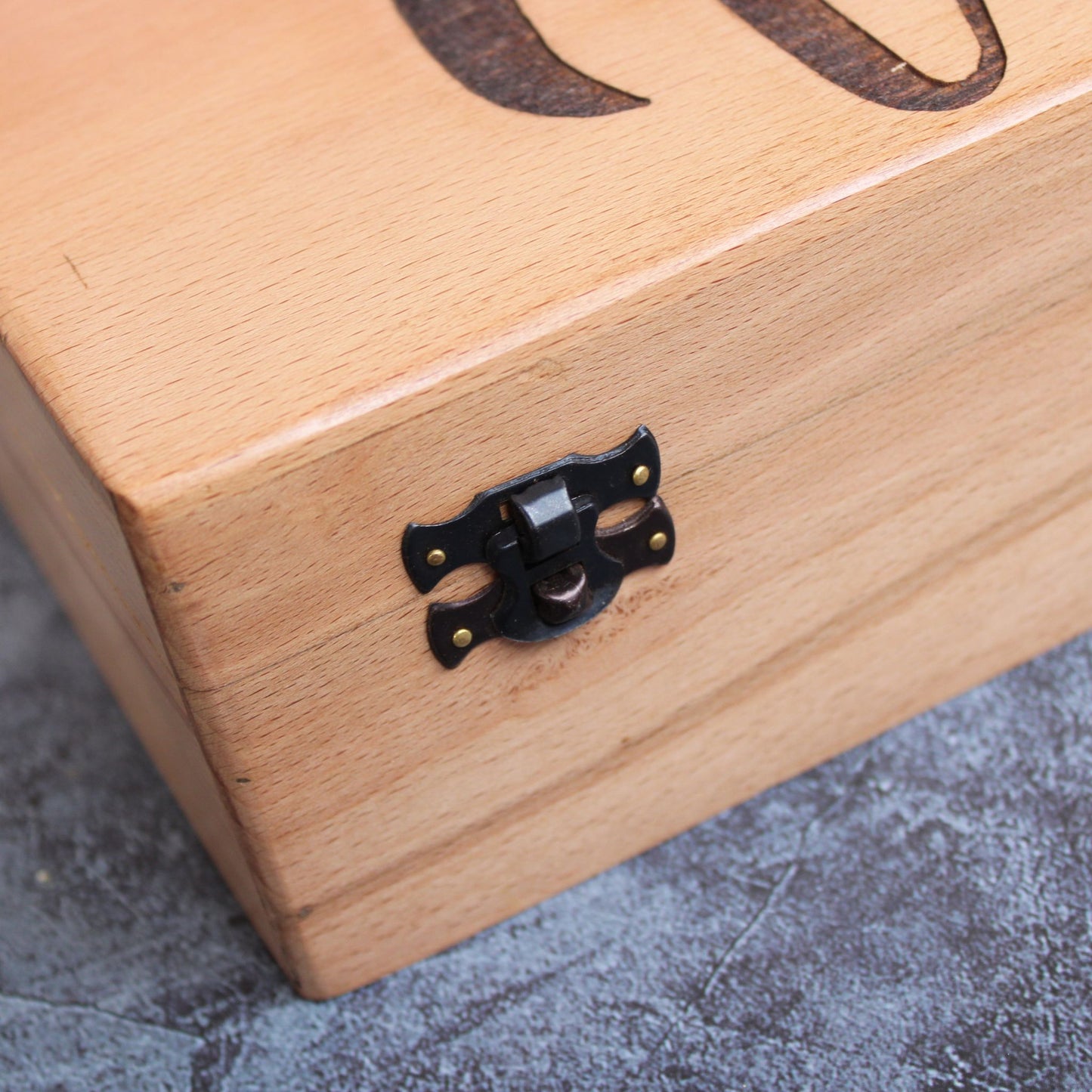Wooden Hand Crafted & Laser Engraved Tea Box