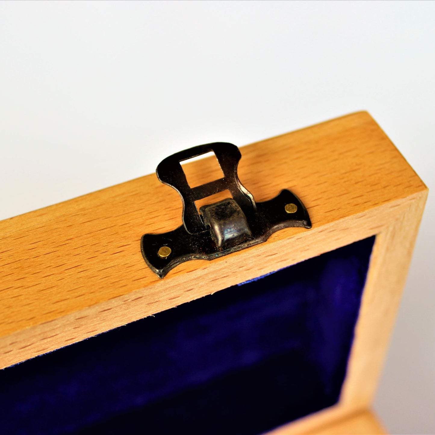 Laser Engraved Beech Wood Watch Box with slots for five watches.