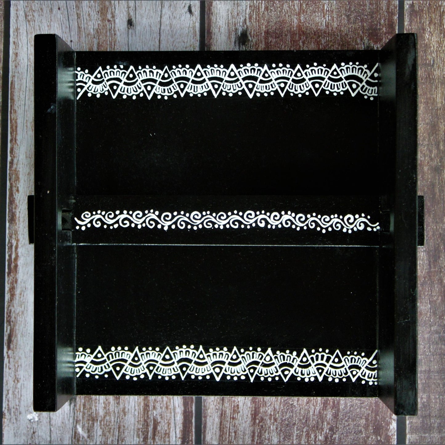 Handcrafted Wooden & Hand Painted Paper Tissue Holder