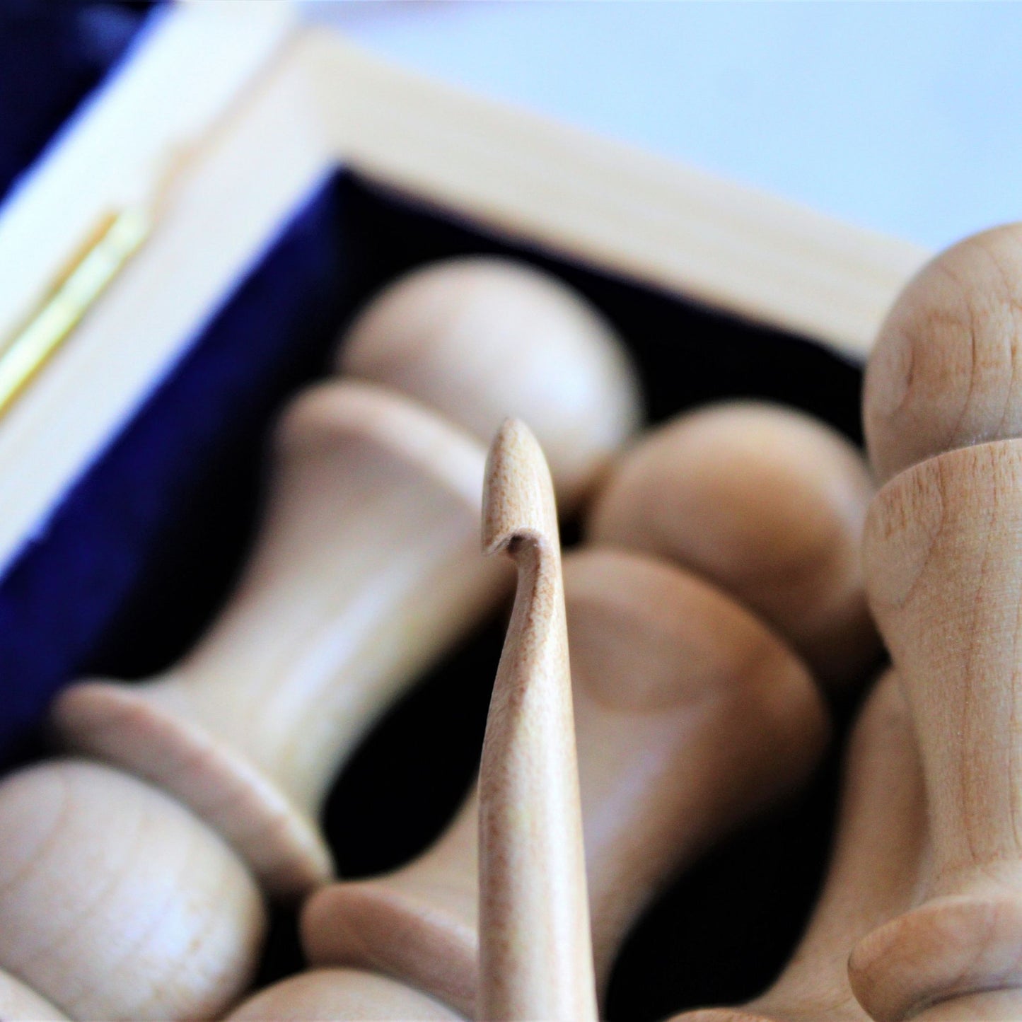 Handcrafted Wooden Crochet Hooks (Set of 6 Hooks, 5mm - 10mm)