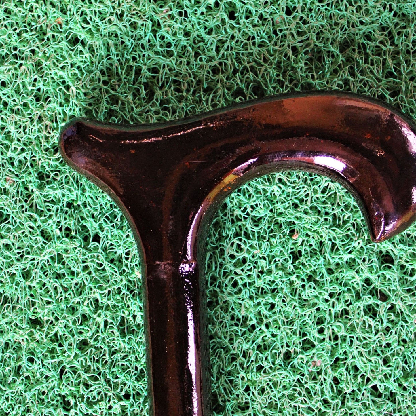 Wooden Handcrafted Walking Stick Cane Foldable with Ergonomic Wooden Handle