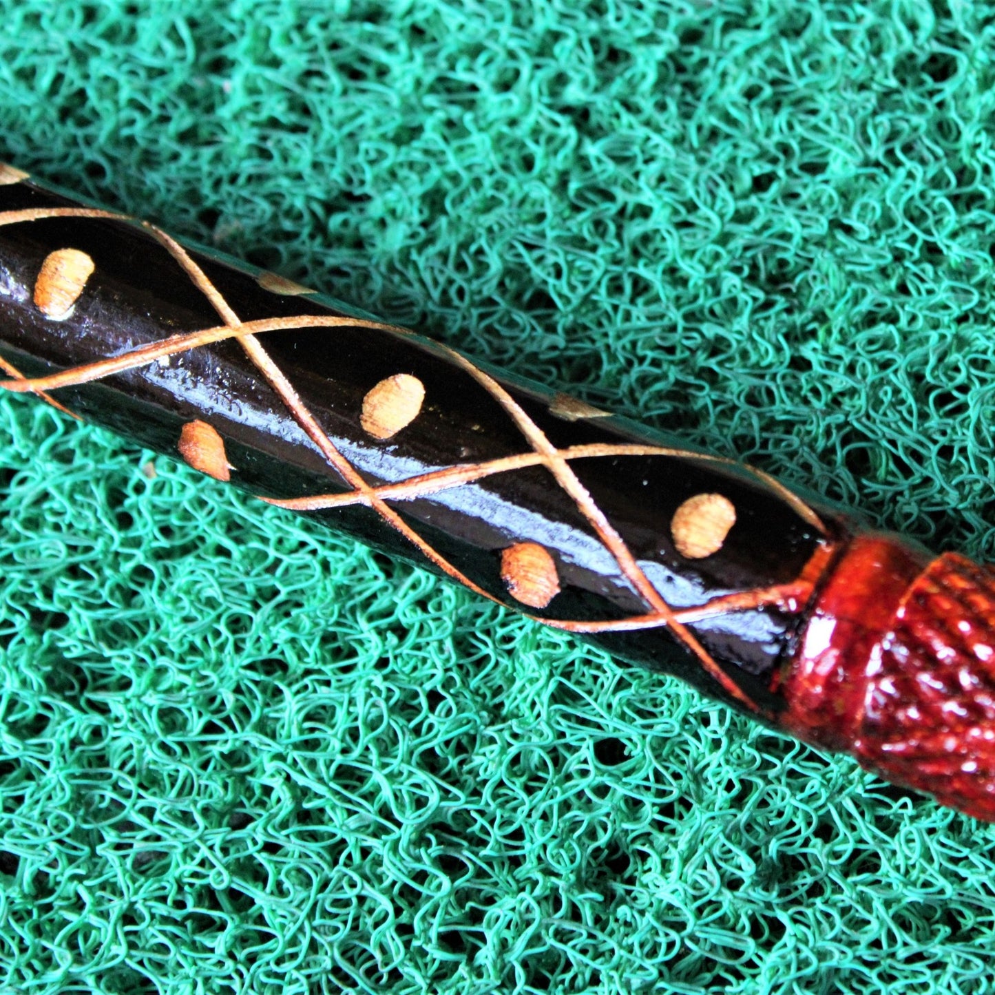 Wooden Handcrafted Walking Stick Cane Foldable with Ergonomic Wooden Handle