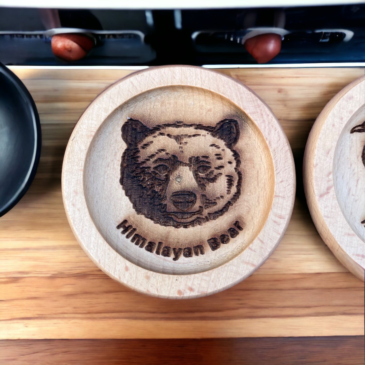 Laser Engraved Woden Coasters (Set of 2 coasters)