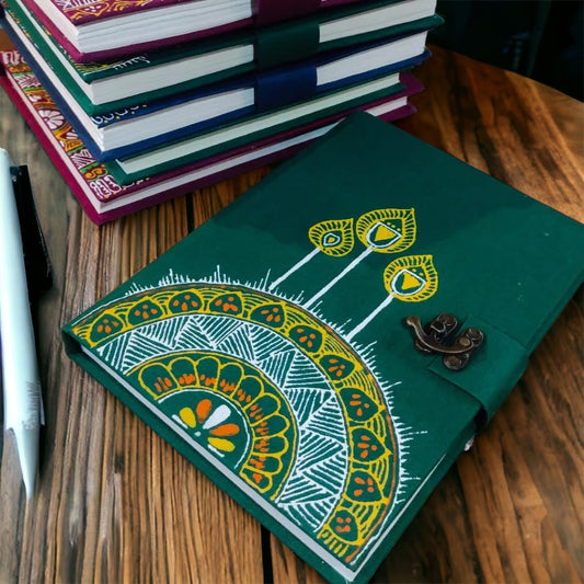 Aipan Inspired Hand Painted Diary