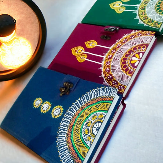 Aipan Inspired Hand Painted Diary