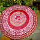 Large Size Hand Painted Puja Thalis for all occasions. Whether its Diwali, Bhaiya Dooj, Karwa Chauth, these hand painted aipan inspired puja thalis would be the perfect addition to your decor. Has different partitions each for diya/ lamp, tika / roli, chawal / rice and agarbatti too. 