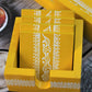 Traditional Aipan Inspired Hand Painted Wooden Serving Tray with Coaster Set