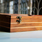 Handcrafted Sheesham/Indian Rosewood & Steamwich Spice Box/Masala Dani with Glass Top & Wooden Spoon 12 Partitions
