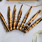 Handcrafted Mixed Wood 'I Make String Pretty' Crochet Hooks with Pinewood Box (Set of 7 Hooks, 4mm - 10mm)