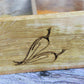 The Anayra's Herbs and Spices Mango Wood Box with Laser Engraved Sides and Top. Total of six medium sized partitions.