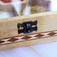 Handcrafted Sheesham & Mango Wood Dry Fruit / Dry Spice / Whole Spices Storage Box with Glass Top