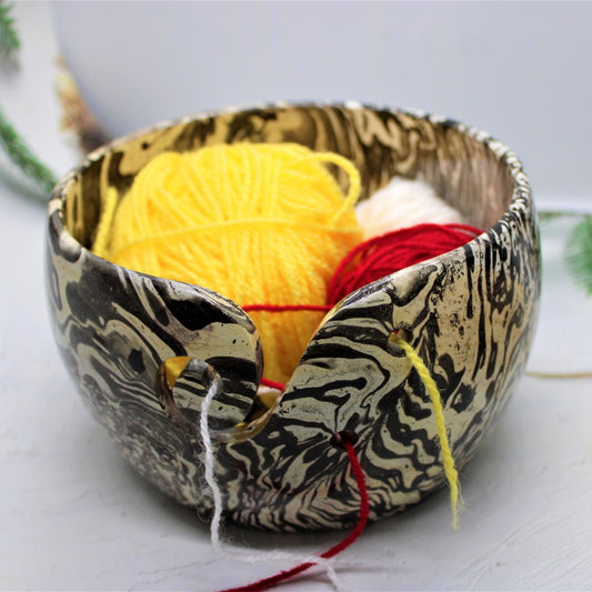 Handmade Wooden Yarn Bowl (Mango Wood)