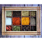 Mango Wood Spice Box with Spoon 1 Box & 1 Spoon