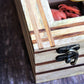 Mango Wood Spice Box with Spoon 1 Box & 1 Spoon