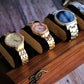 Handcrafted Sheesham Wood Watch Box with Glass Top for Men & Women